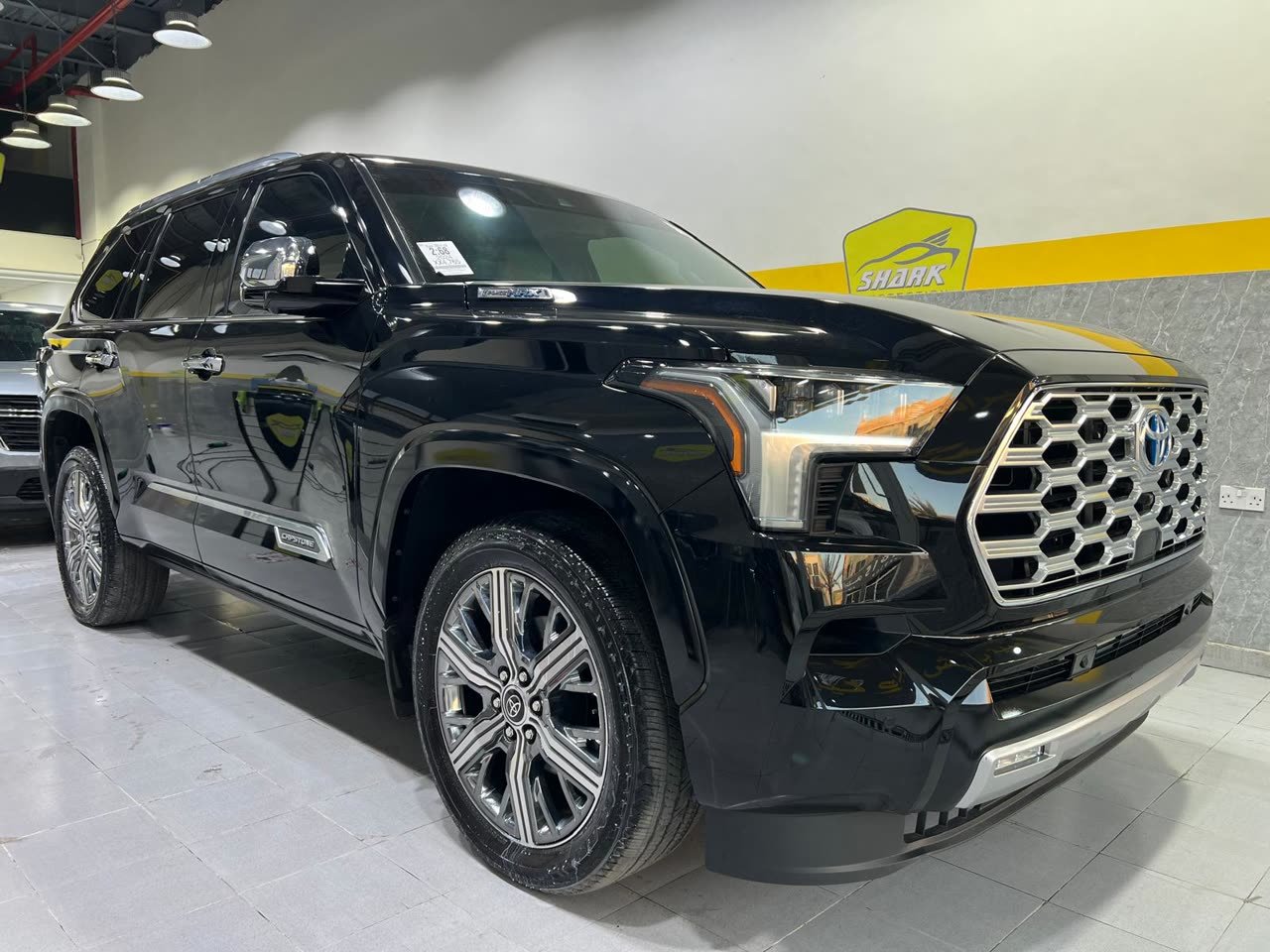 Black Toyota Sequoia Capstone ceramic-coated at Shark Protection KW
